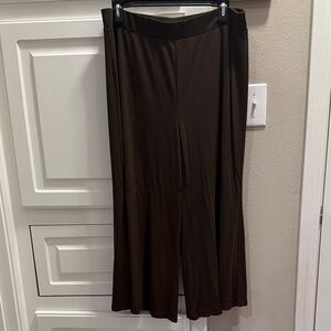 Chic Wide Leg Brown Women's Pants